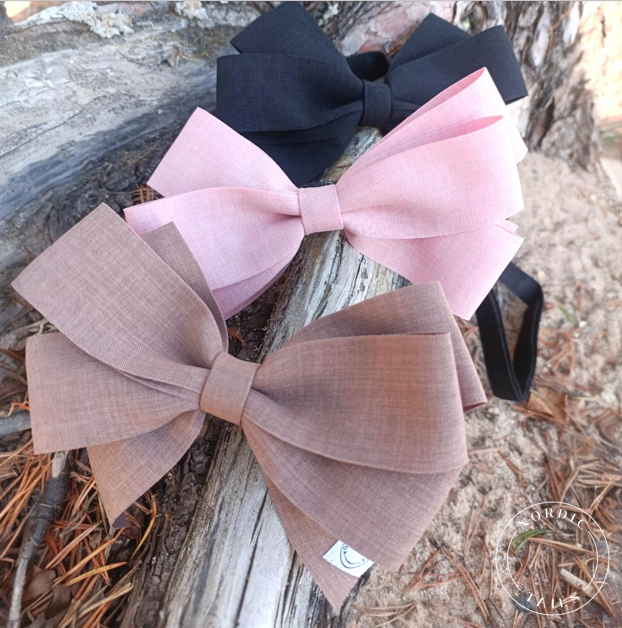 Käsintehty koiran rusetti, musta